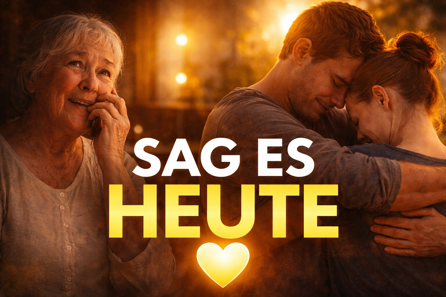 Sag es heute